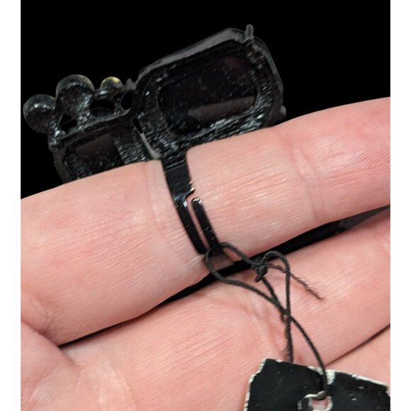 Tracy Lynn Glam Goth Around Midnight Statement Ring - Picture 9 of 10